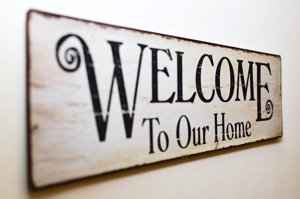 welcome to our home, welcome, plate, an array of, banner, decoration, welcome, welcome, welcome, welcome, welcome